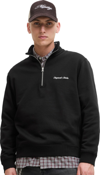Толстовка мужская Jack & Jones Jornorrebro Emb Sweat High Neck Noos 12282899 M черная