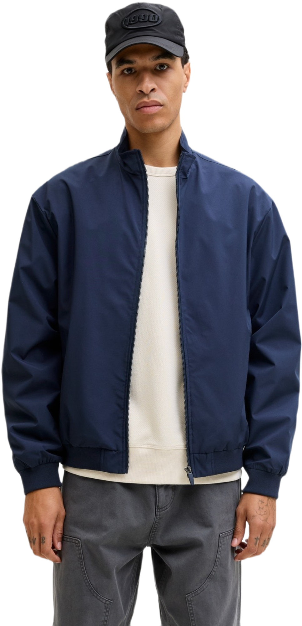 Ветровка мужская Jack & Jones Jjecharge Stand Collar Bomber Noos 12288895 XL темно-синяя фото 1