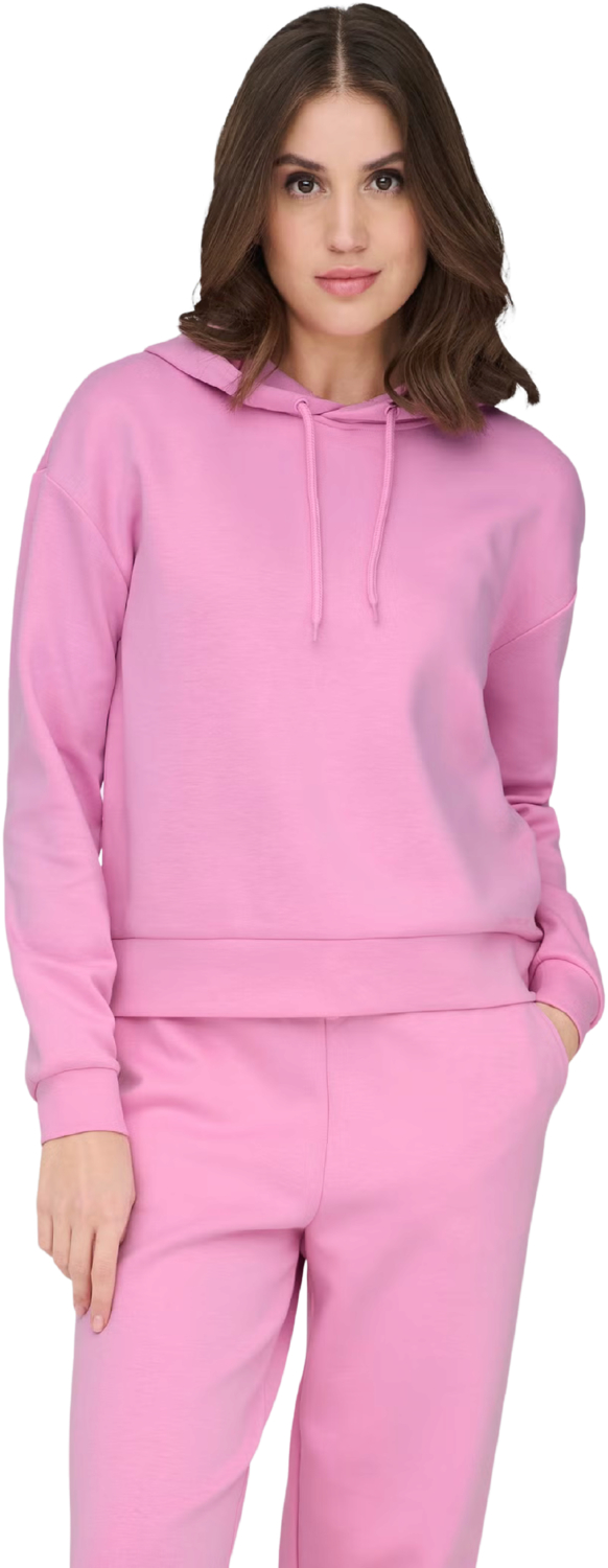 Худі жіноче Only Play Onplounge Hood Ls Swt Noos 15245850 S рожеве