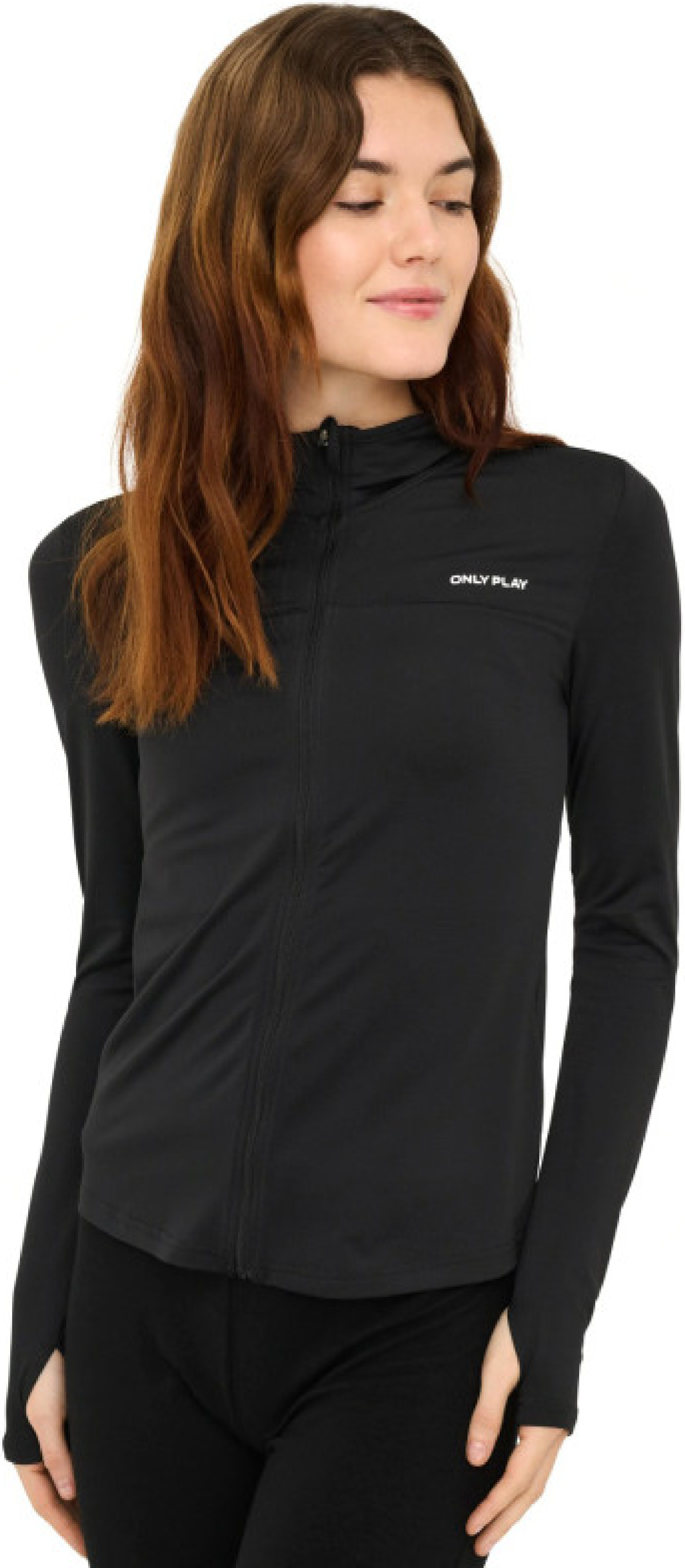 Спортивная кофта женская Only Play Onpmila Hood Fz Ls Top Noos 15274630 S черная фото1