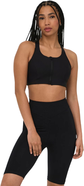 Топ Only Play Onpjana-3 Zip Sports Bra Noos 15338715 L черный