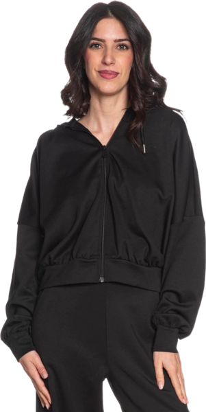 Толстовка женская ONLY Onlalina Life L/S Zip Hood Box Cc Swt 15339813 S черная
