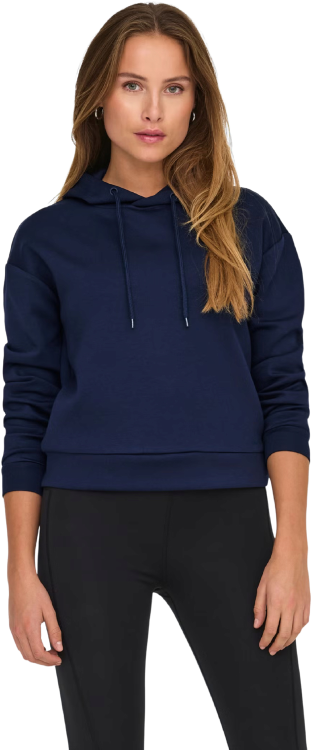 Худи женское Only Play Onplounge Hood Ls Swt Noos 15245850 L темно-синие