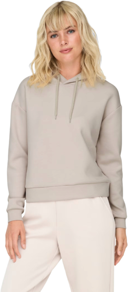 Худи женское Only Play Onplounge Hood Ls Swt Noos 15245850 S бежевое