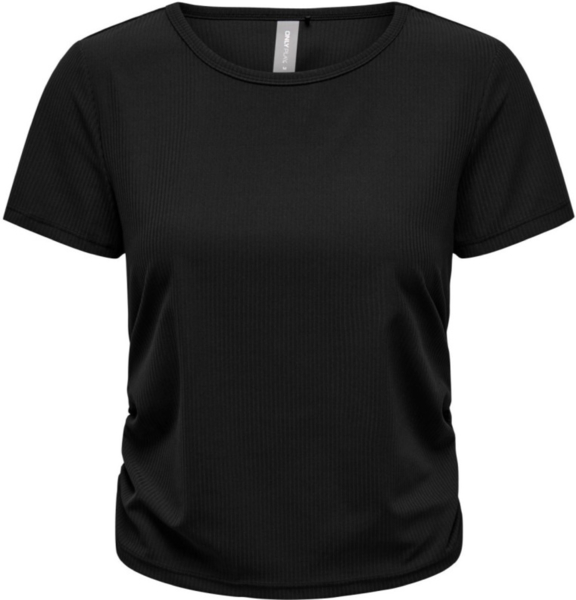 Футболка женская Only Play Onphomie Ss Short Rib Top 15354527 L черная фото