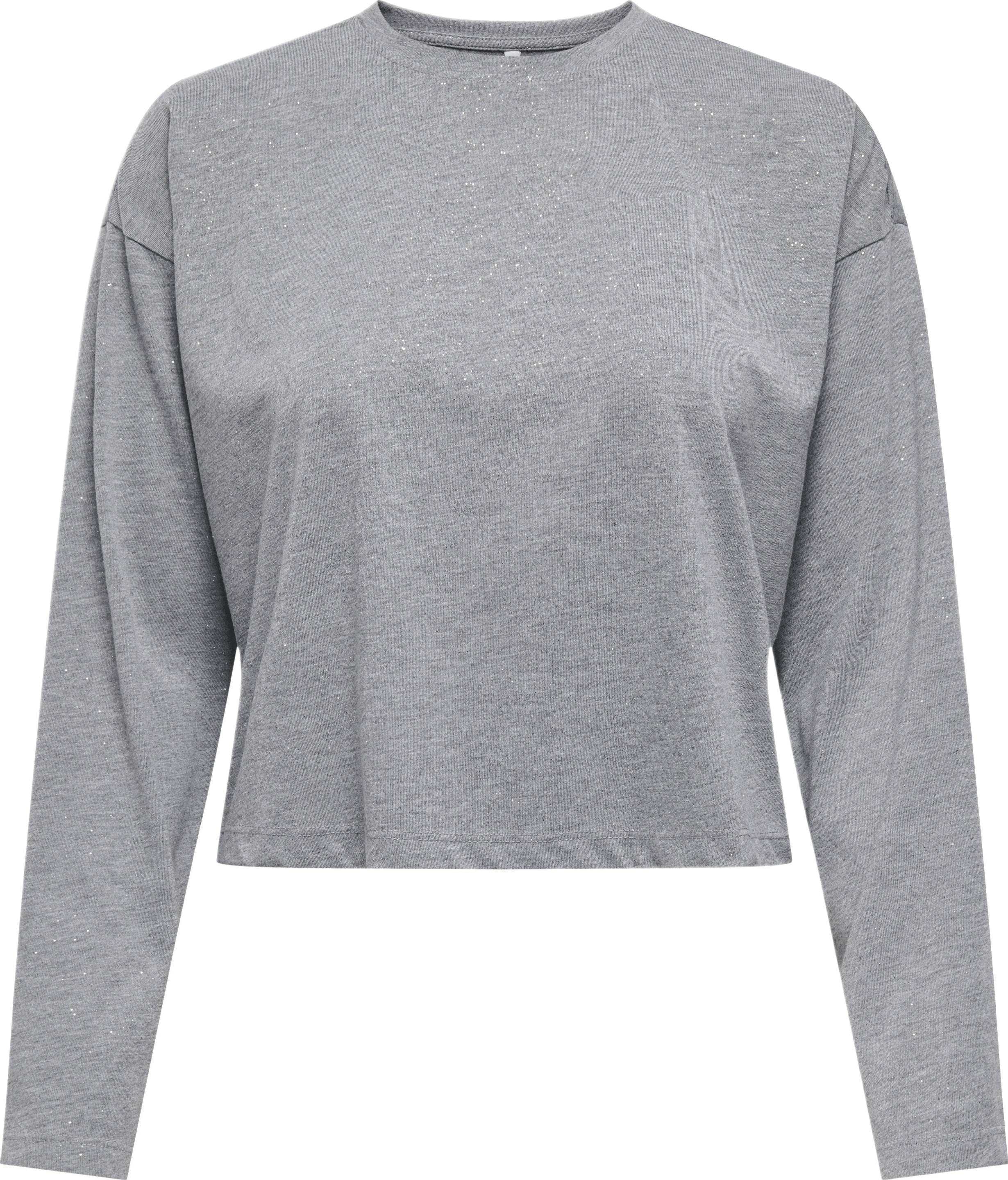 Лонгслив женский ONLY Onlmelle L/S Glitter Top Jrs 15357717 XS светло-серый фото 1