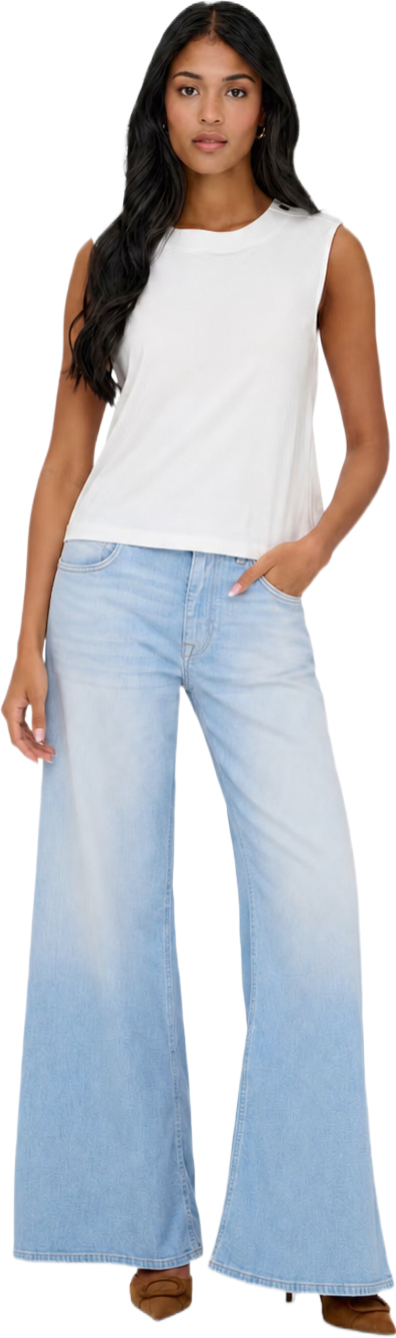 Джинсы женские ONLY Onlcalifornia Mw Wd Flar Dnm Rea004 Noos 15365471 26-32 светло-голубые