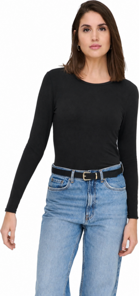 Лонгслив женский ONLY Onlvirro O Neck L/S Top Box Jrs 15369016 S черный
