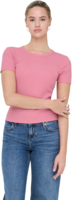 Футболка хлопковая женская ONLY Onlval S/S O-Neck Solid Top Jrs Noos 15369240 S розовая