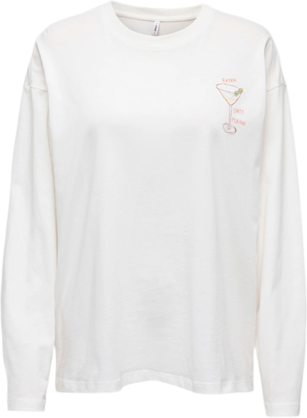 Лонгслив женский ONLY Onlvivvi L/S Lovely Top Jrs 15369353 S белый