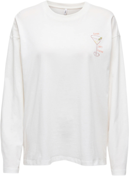 Лонгслив женский ONLY Onlvivvi L/S Lovely Top Jrs 15369353 M белый
