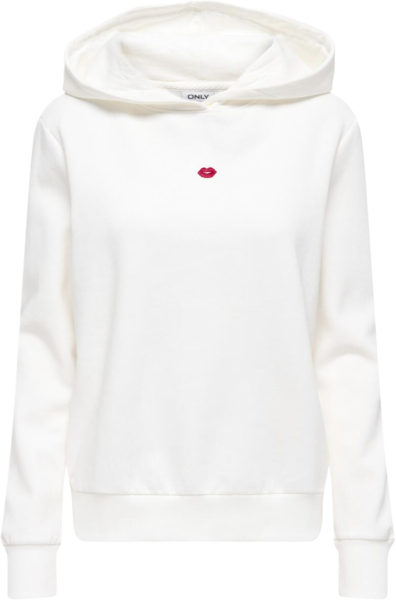 Худи женское ONLY Onladelle L/S Hood Swt 15370218 M белое