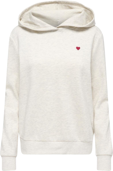 Худи женское ONLY Onladelle L/S Hood Swt 15370218 M молочное