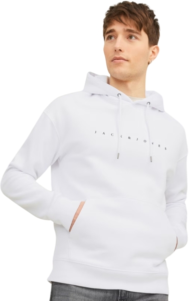 Худи мужское Jack &amp; Jones Jjestar Jj Sweat Hood Noos 12233972 XL белое фото 