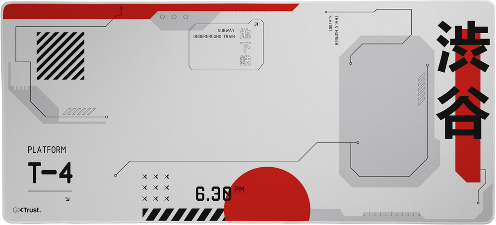 Ігрова поверхня Trust GXT 759, XXL White/Red (25717_TRUST)фото1