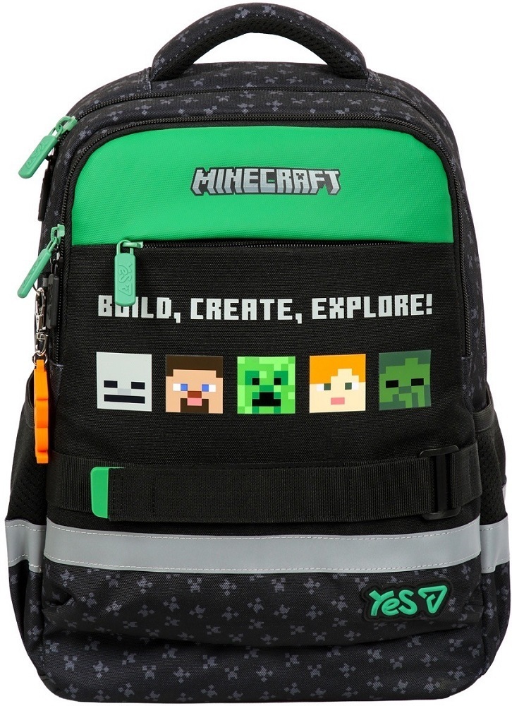 Школьный рюкзак Yes S-52S Ergo Minecraft Reality (550274)