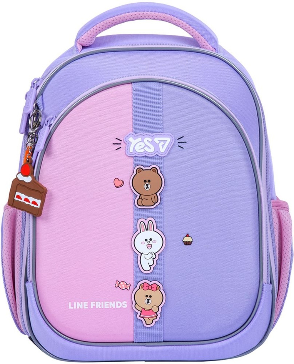 Рюкзак школьный полукаркасный Yes S-109S Line Friends Always Together (550231)