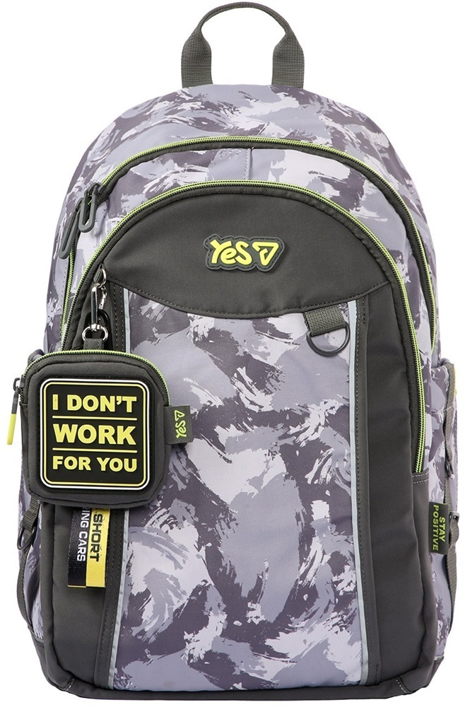 Школьный рюкзак Yes TS-60L Grey (550405)