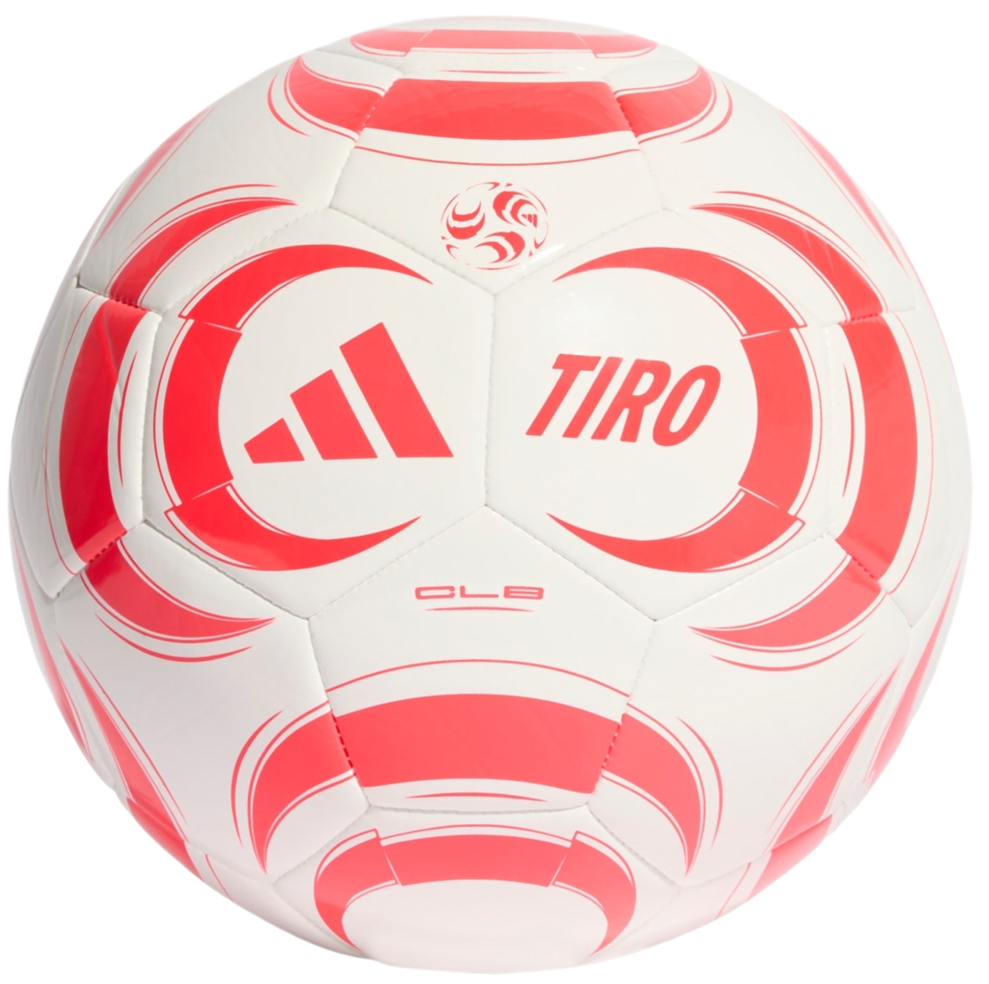 М'яч футбольний Adidas Tiro Clb JW1531 5 Біло-червоний (4068818515082)фото1