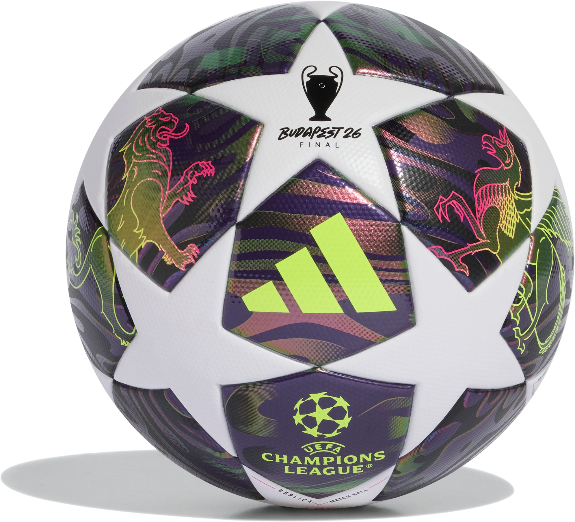 М'яч футбольний Adidas Ucl Lge F JX9095 5 Фіолетовий (4068815110204)фото1