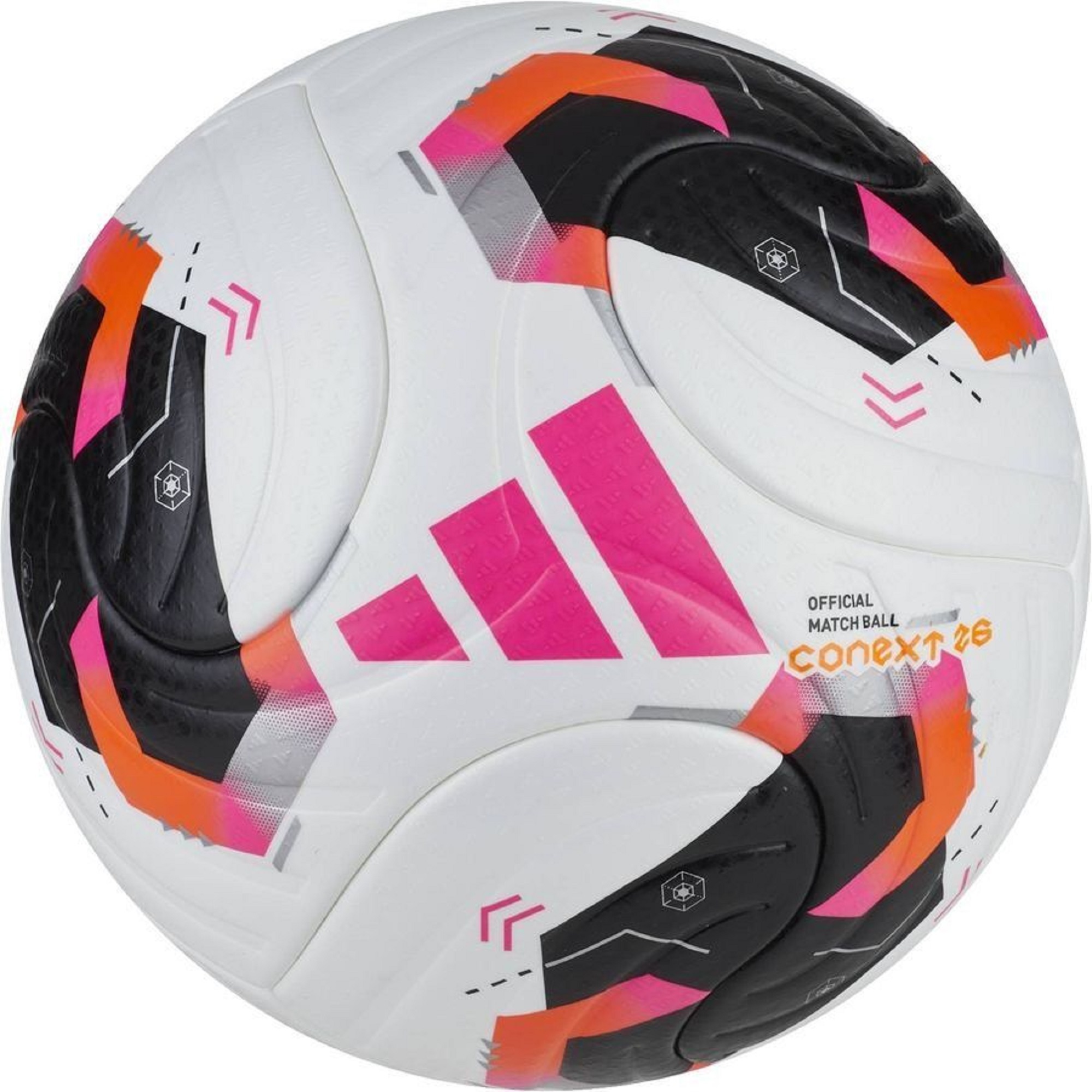 М’яч футбольний Adidas Conext 26 Pro KE5866 5 Біло-чорний (4068818518847)фото1
