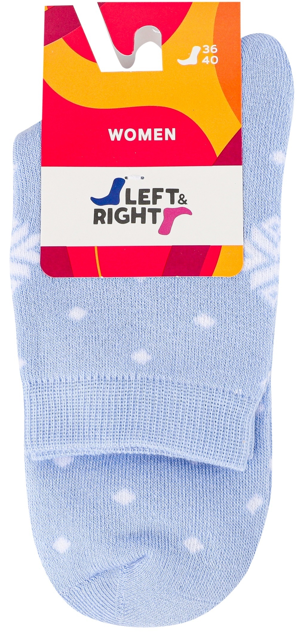 Шкарпетки махрові жіночі Left&Right L&R 140 19 36-40 блакитні фото1