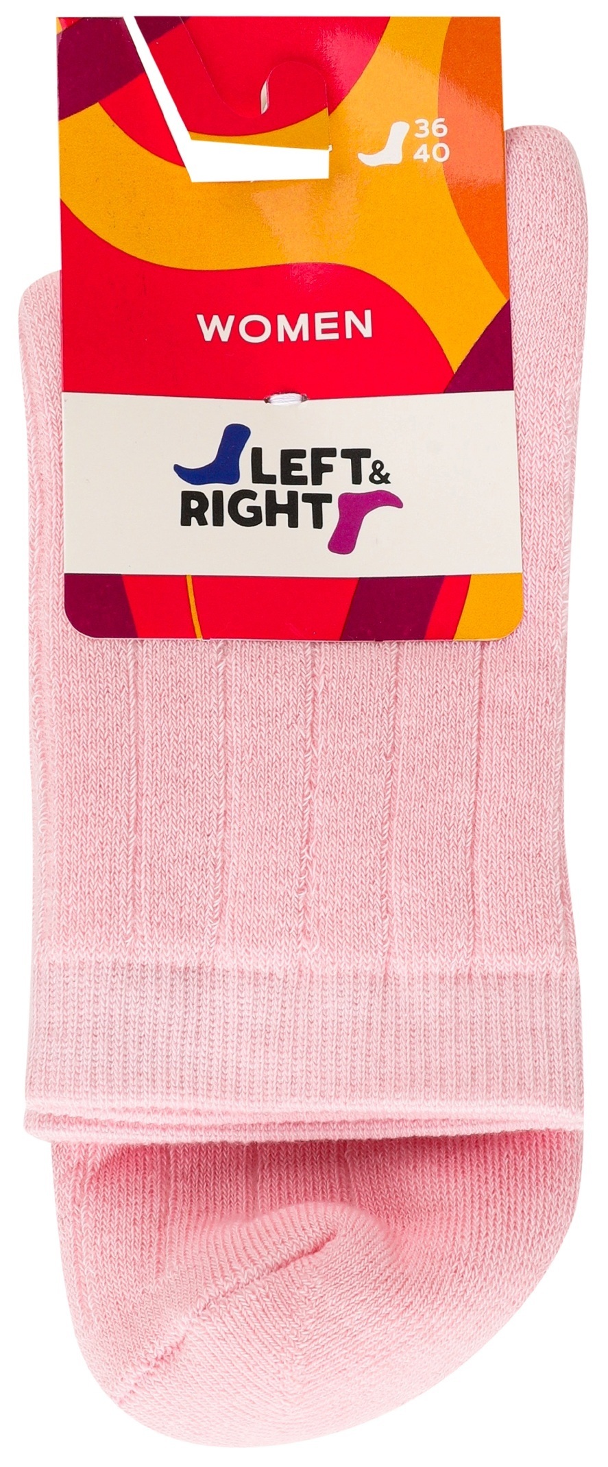 Шкарпетки махрові жіночі Left&Right L&R 140 36-40 рожеві фото1