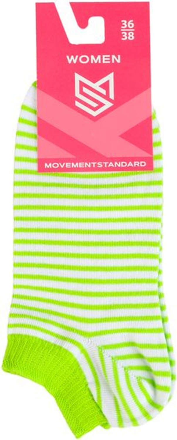 Носки женские MovementStandard MS M0118S 36-38 белые/салатовые