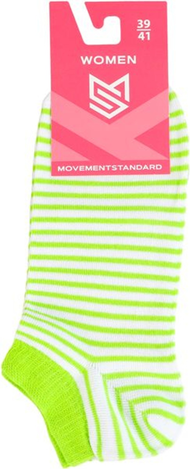 Носки женские MovementStandard MS M0118S 39-41 белые/салатовые
