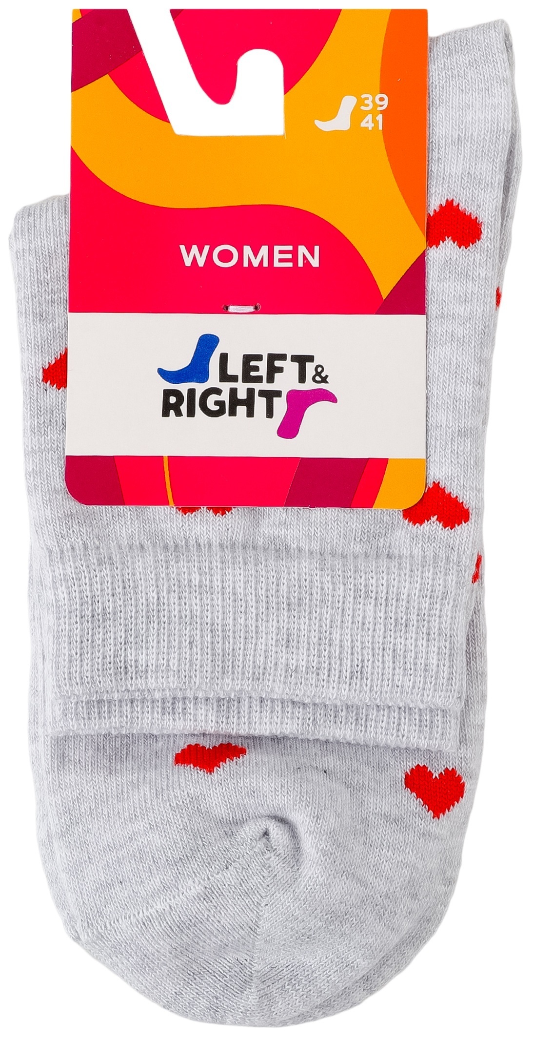 Шкарпетки жіночі Left&Right L&R 110 39-41 світло-сірі фото1