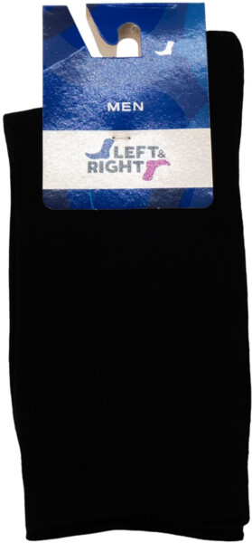 Носки высокие мужские Left&amp;Right L&amp;R 210 42-43 черные фото