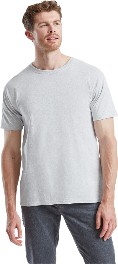 Футболка бавовняна чоловіча Fruit of the Loom Valueweight 61036009 М сіра фото1