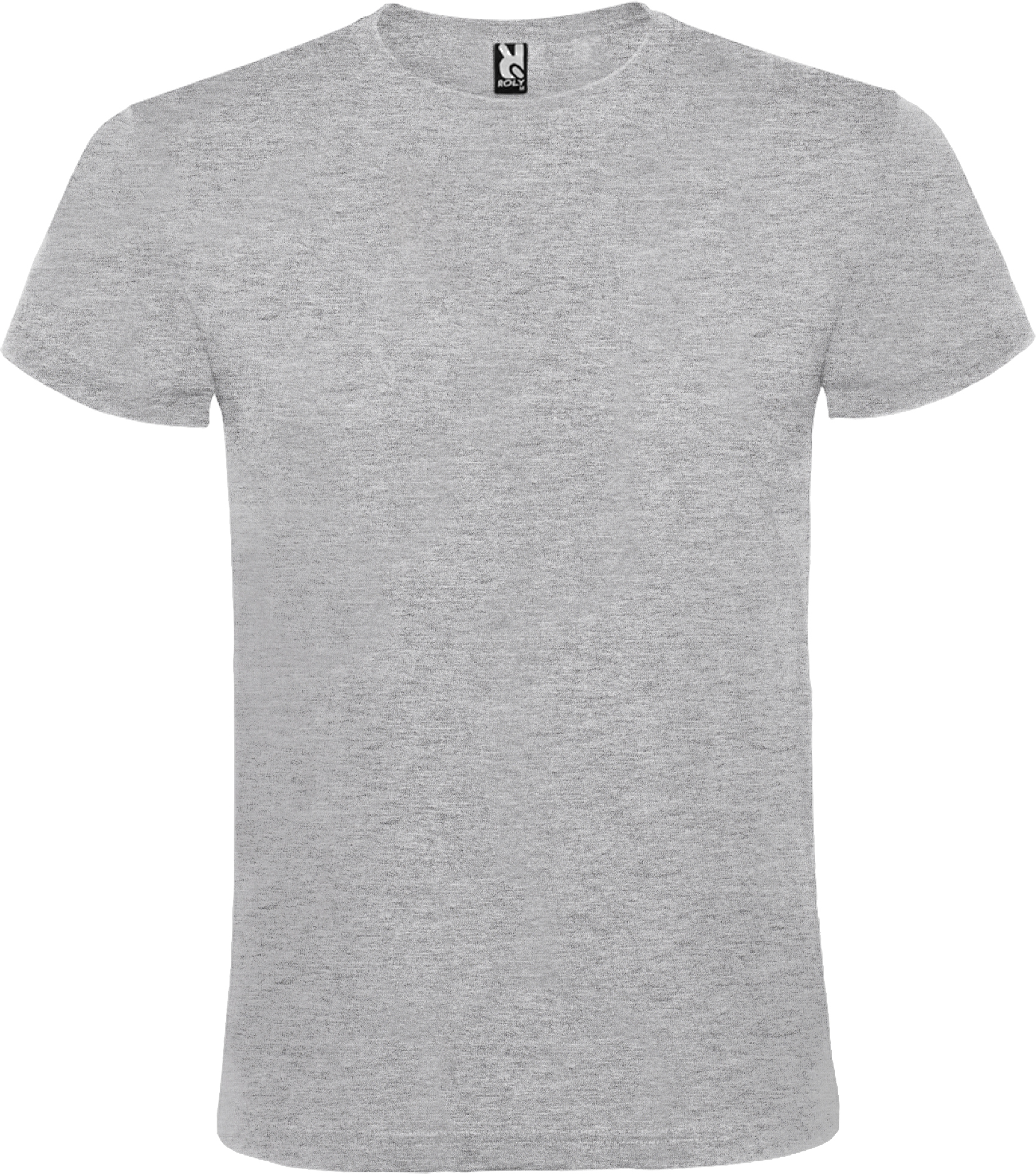 Футболка бавовняна чоловіча Roly Atomic CA6424558 S сіра фото1