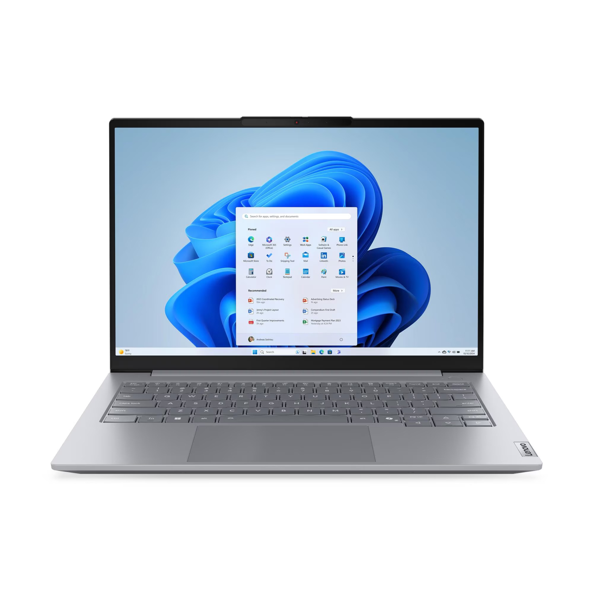 Ноутбук LENOVO ThinkBook 14 G9 IRL Arctic Grey (21UY000RRA)фото1