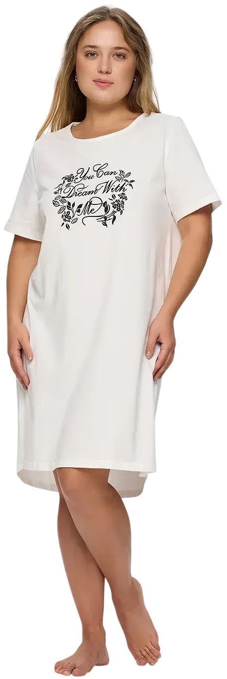 Ночная рубашка женская Roza 210133 4XL молочная