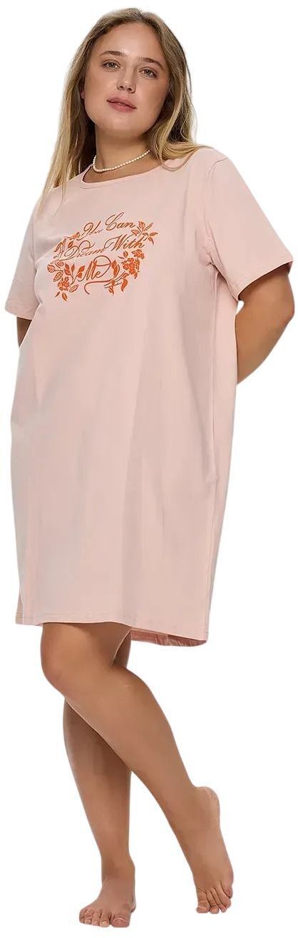 Ночная рубашка женская Roza 210133 7XL персиковая фото1