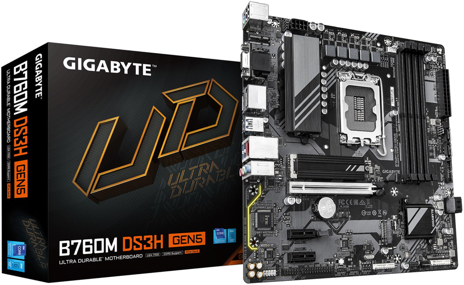 Материнская плата GIGABYTE B760M DS3H GEN5 (B760M DS3H GEN5) фото1