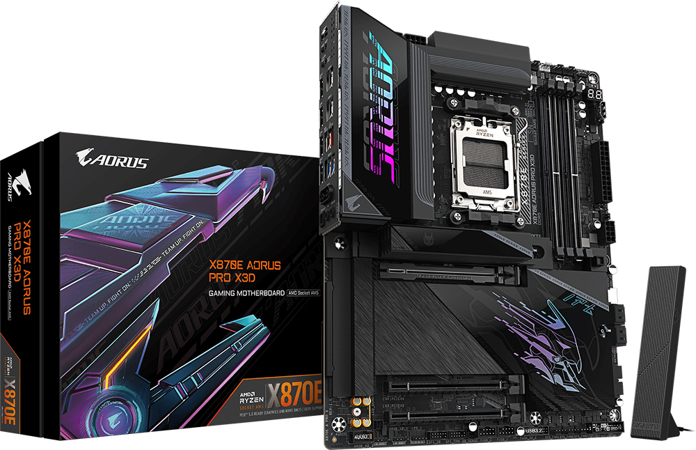 Материнская плата GIGABYTE X870E AORUS PRO X3D (X870E A PRO X) фото 1