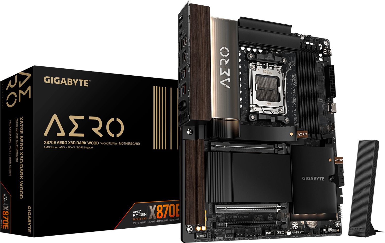 Материнская плата GIGABYTE X870E_AERO_X_DK_WOOD (X870E_AERO_X_DK_WOOD)