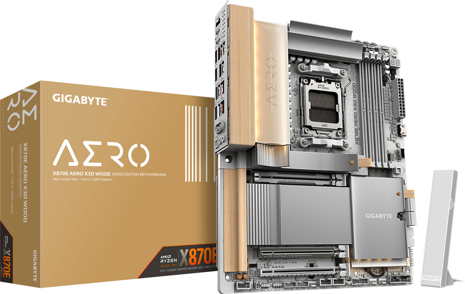 Матенинская плата GIGABYTE X870E_AERO_X_WOOD (X870E_AERO_X_WOOD)