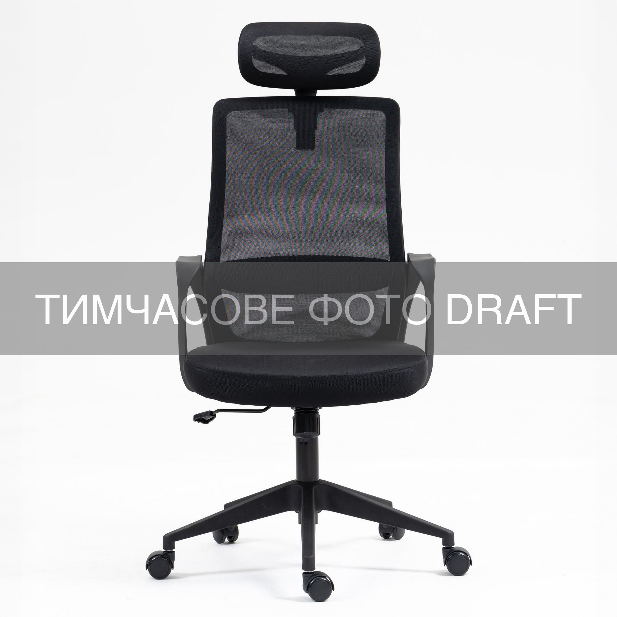 Кресло 2E OC120, ткань, фиксированные подлокотники, подголовник, Black фото 1