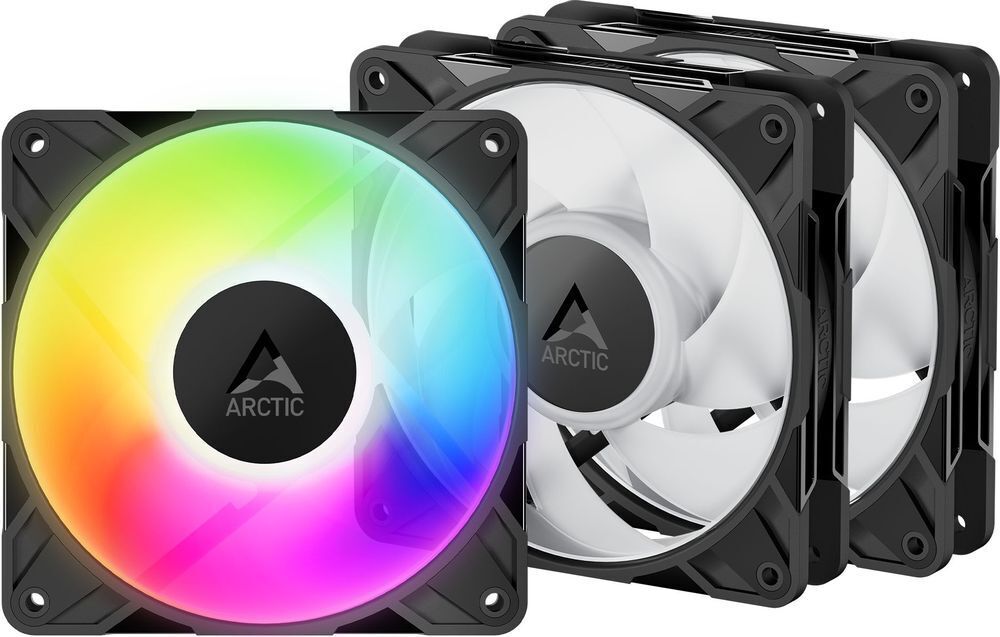 Комплект корпусных вентиляторов ARCTIC P12 PRO A-RGB 3 шт (ACFAN00347A) фото 1