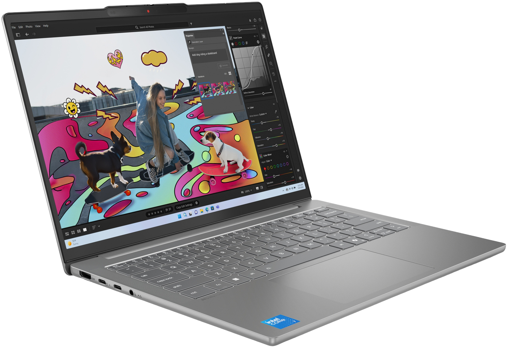 Ноутбук LENOVO IdeaPad Slim 5 14IMH10 Luna Grey (83V6004LRA)фото1