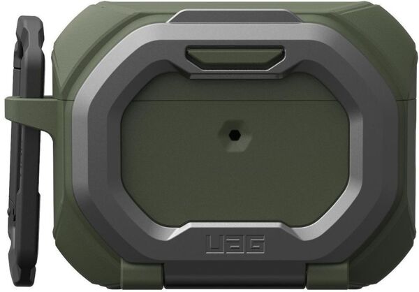 

Чехол UAG для AirPods Pro (Gen 3 2025) with Built-in Phone Stand, Monarch Olive Drab/Silver (104131117233)