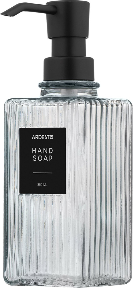 Диспенсер для мыла ARDESTO Minimalism Aon , 350мл, содово-известковое стекло и пластик, синий (ARHB3179B)