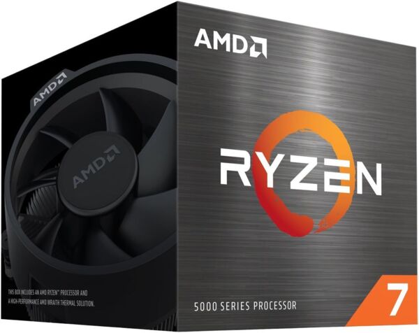 Процессор AMD Ryzen 7 5700 8C/16T 3.7/4.6GHz Boost 16Mb Wraith Stealth AM4 65W cooler Box (100-100000743SBX)