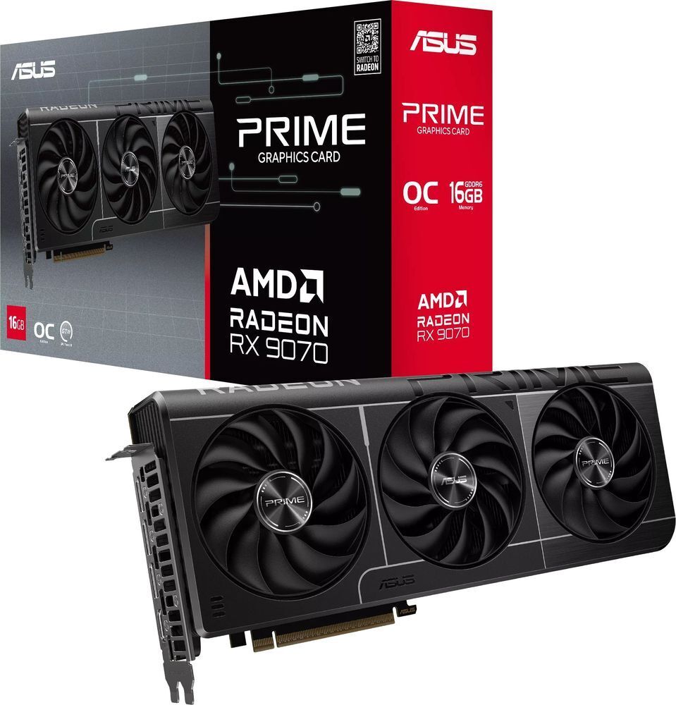 Видеокарта ASUS Radeon RX 9070 16GB GDDR6 OC PRIME-RX9070-O16G (90YV0LI0-M0NA00) фото 1
