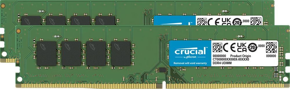 Память для ПК CRUCIAL DDR4 PC25600 DDR4 32GB (2x16GB) (CT2K16G4DFRA32A) фото 1