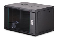 Шафа DIGITUS 19", 7U, Wall Mounting Dynamic-N, 600x600 мм, 60кг Black (DN-37103)