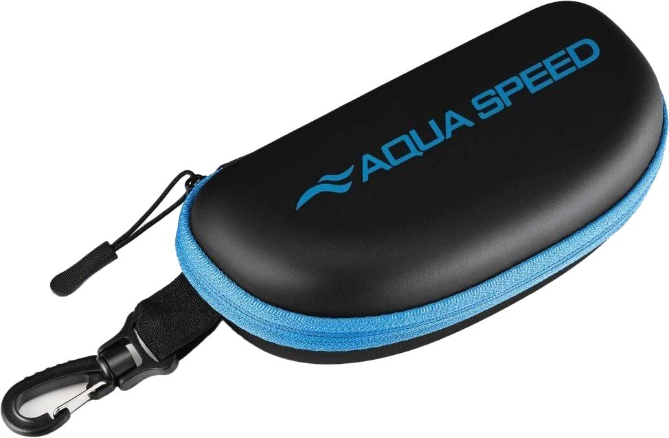 Чохол для окулярів Aqua Speed Goggle Case чорно-блакитний (234) (5908217600097) фото1